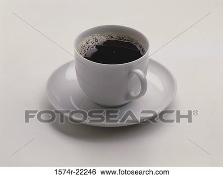 Stock Photograph - Close-up of a cup of coffee. Fotosearch