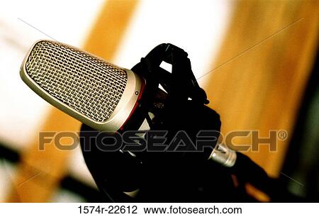 Close-up of a microphone View Large Photo Image Stock Image - Close-up of a microphone. Fotosearch