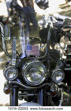 Stock Image - Close-up of a motorcycle. Fotosearch