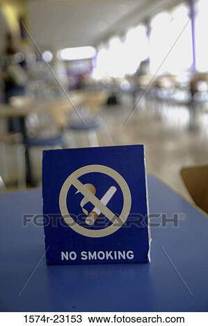 Close-up of a no smoking sign in a restaurant View Large Photo Image Stock Image - Close-up of a no smoking sign in a restaurant. Fotosearch