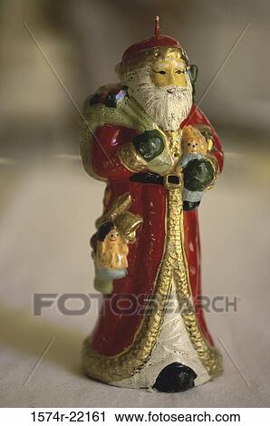 Stock Image - Close-up of a Santa Claus doll. Fotosearch