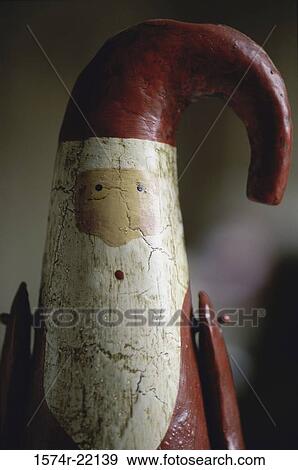 Stock Photo - Close-up of a Santa Claus doll. Fotosearch