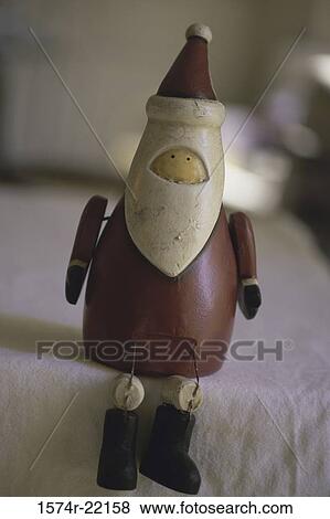 Stock Photo - Close-up of a Santa Claus doll. Fotosearch