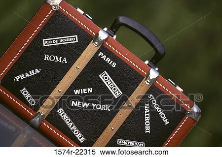 Stock Photography - Close-up of a suitcase. Fotosearch
