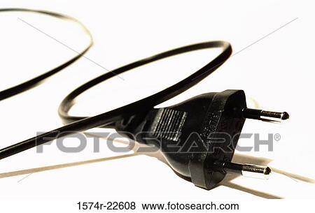 Close-up of a two pin plug View Large Photo Image Stock Photo - Close-up of a two pin plug. Fotosearch