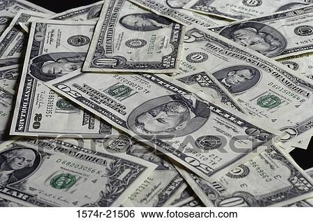 Close-up of American dollar bills View Large Photo Image Stock Photograph - Close-up of American dollar bills. Fotosearch
