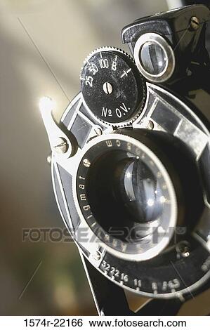 Close-up of an analogue camera View Large Photo Image Stock Photograph - Close-up of an analogue camera. Fotosearch