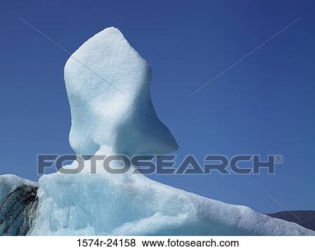 Stock Photo - Close-up of an iceberg, Jokulsarlon, Iceland. Fotosearch