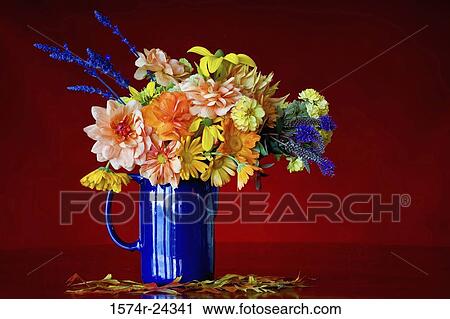 Close-up of flowers in a vase View Large Photo Image Stock Image - Close-up of flowers in a vase. Fotosearch