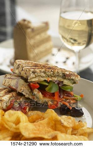 Close-up of sandwiches on a plate View Large Photo Image Stock Image - Close-up of sandwiches on a plate. Fotosearch