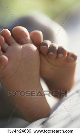 Stock Photograph - Close-up of the sole of a person's feet. Fotosearch
