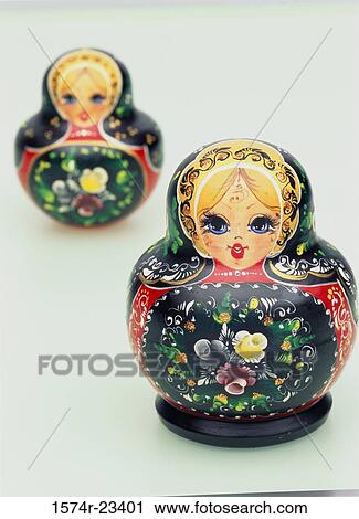 Close-up of two Russian dolls View Large Photo Image Stock Image - Close-up of two Russian dolls. Fotosearch