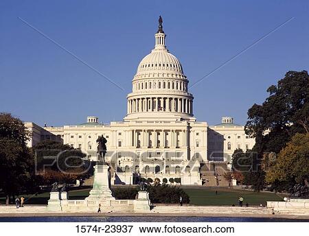 Facade of a government building, Capitol Building, Washington DC, USA View Large Photo Image Stock Photo - Facade of a government building, Capitol Building, Washington DC, USA. Fotosearch
