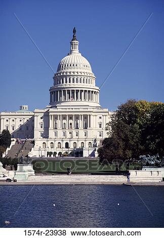 Facade of a government building, Capitol Building, Washington DC, USA View Large Photo Image Stock Photo - Facade of a government building, Capitol Building, Washington DC, USA. Fotosearch
