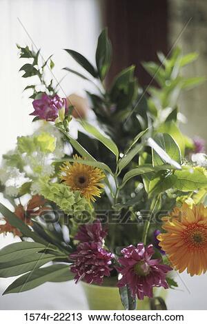 Stock Image - Flowers in a vase. Fotosearch