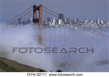 Fog over Golden Gate Bridge, San Francisco, California, USA View Large Photo Image Stock Image - Fog over Golden Gate Bridge, San Francisco, California, USA. Fotosearch