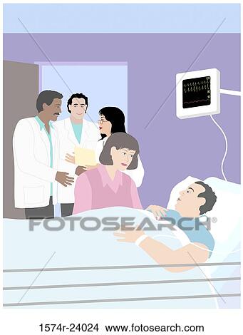 Hospital Patient Linda Braucht (20th C. American) Computer Graphics View Large Photo Image Picture - Hospital Patient Linda Braucht (20th C. American) Computer Graphics. Fotosearch
