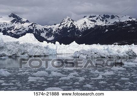 Ice at the Columbia Glacier, Alaska, USA View Large Photo Image Stock Photo - Ice at the Columbia Glacier, Alaska, USA. Fotosearch
