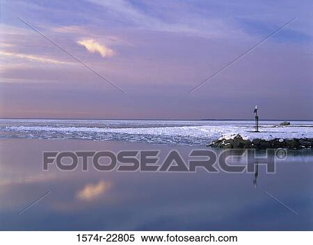 Lake at sunset View Large Photo Image Stock Photography - Lake at sunset. Fotosearch