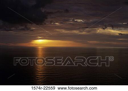 Stock Photo - Lake Vermillion at sunset, Minnesota, USA. Fotosearch