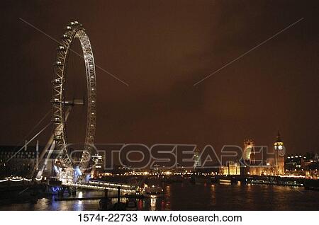 London Eye at night, London, England View Large Photo Image Stock Image - London Eye at night, London, England. Fotosearch