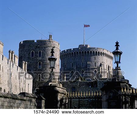 Low angle view of a castle, Windsor Castle, Windsor, England View Large Photo Image Stock Image - Low angle view of a castle, Windsor Castle, Windsor, England. Fotosearch