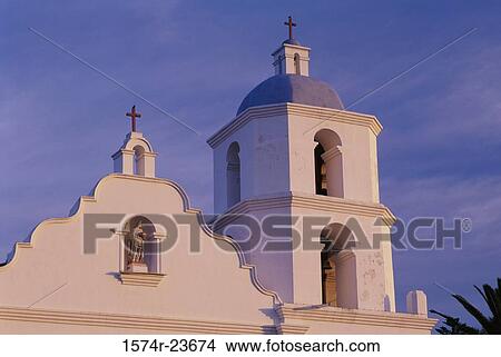 Low angle view of a mission, Mission San Luis Rey de Francia, Oceanside, San Diego, California, USA View Large Photo Image Picture - Low angle view of a mission, Mission San Luis Rey de Francia, Oceanside, San Diego, California, USA. Fotosearch