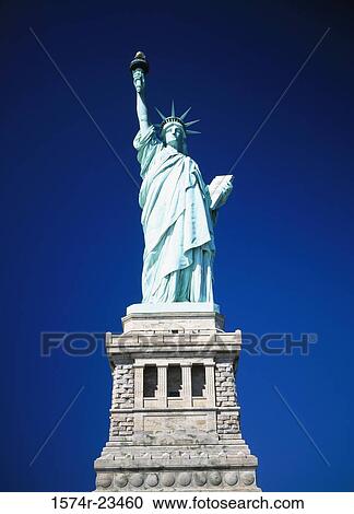 Low angle view of a statue, Statue of Liberty, New York City, New York, USA View Large Photo Image Stock Image - Low angle view of a statue, Statue of Liberty, New York City, New York, USA. Fotosearch