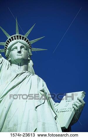 Low angle view of a statue, Statue of Liberty, New York City, New York, USA View Large Photo Image Stock Image - Low angle view of a statue, Statue of Liberty, New York City, New York, USA. Fotosearch