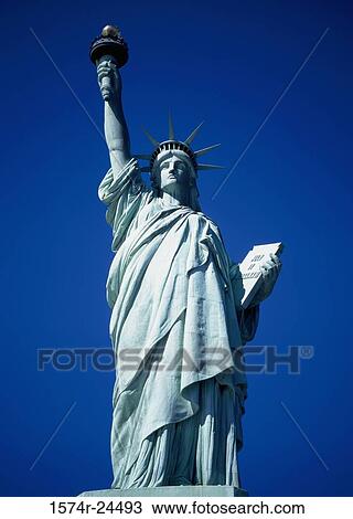 Low angle view of a statue, Statue of Liberty, New York City, New York, USA View Large Photo Image Stock Image - Low angle view of a statue, Statue of Liberty, New York City, New York, USA. Fotosearch