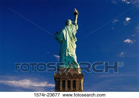 Low angle view of a statue, Statue of Liberty, New York City, New York, USA View Large Photo Image Stock Photo - Low angle view of a statue, Statue of Liberty, New York City, New York, USA. Fotosearch