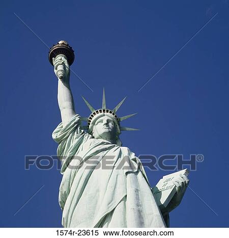 Low angle view of a statue, Statue of Liberty, New York City, New York, USA View Large Photo Image Stock Photography - Low angle view of a statue, Statue of Liberty, New York City, New York, USA. Fotosearch