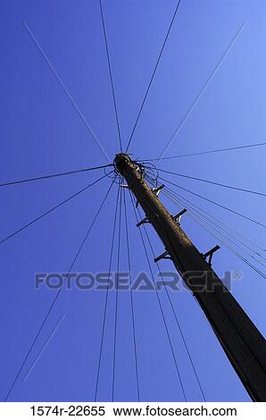 Low angle view of an electric post View Large Photo Image Stock Photography - Low angle view of an electric post. Fotosearch