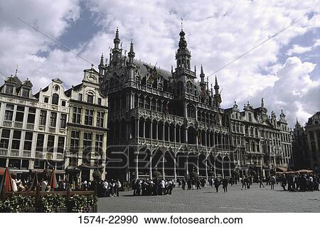 Low angle view of the Grand Place, Brussels, Belgium View Large Photo Image Stock Image - Low angle view of the Grand Place, Brussels, Belgium. Fotosearch