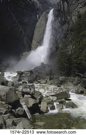Lower Yosemite Fall, Yosemite National Park, California, USA View Large Photo Image Stock Image - Lower Yosemite Fall, Yosemite National Park, California, USA. Fotosearch