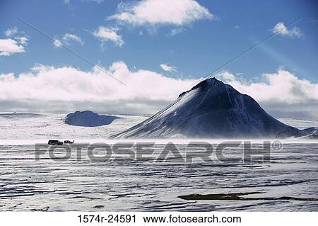 Stock Image - Mount Maelifell Slettjokull Glacier Iceland. Fotosearch