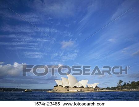 Stock Photography - Opera house on the waterfront, Sydney Opera House, Sydney, New South Wales, Australia. Fotosearch