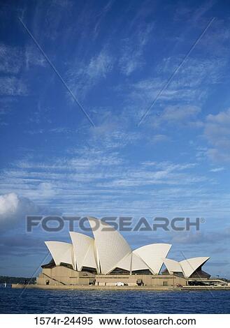 Stock Photography - Opera house on the waterfront, Sydney Opera House, Sydney, New South Wales, Australia. Fotosearch