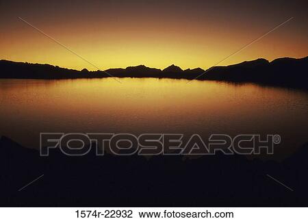 Panoramic view of a sunset at Humphries Lake, John Muir Wilderness, California, USA View Large Photo Image Stock Image - Panoramic view of a sunset at Humphries Lake, John Muir Wilderness, California, USA. Fotosearch