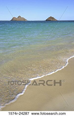 Panoramic view of the ocean, Lanikai Beach, Oahu, Hawaii, USA View Large Photo Image Stock Photo - Panoramic view of the ocean, Lanikai Beach, Oahu, Hawaii, USA. Fotosearch