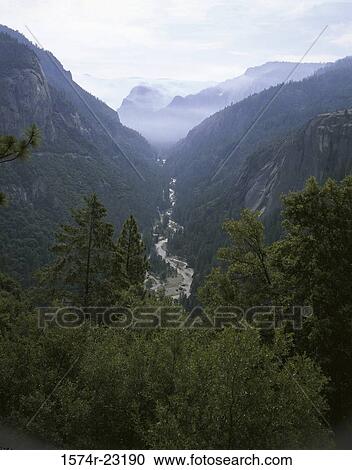 Panoramic view of Yosemite Valley, Yosemite National Park, California, USA View Large Photo Image Stock Image - Panoramic view of Yosemite Valley, Yosemite National Park, California, USA. Fotosearch