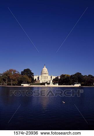 Pool in front of a government building, Capitol Building, Washington DC, USA View Large Photo Image Stock Photograph - Pool in front of a government building, Capitol Building, Washington DC, USA. Fotosearch