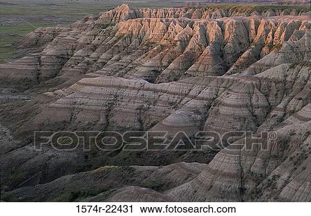 Rock formations at Badlands National Park, South Dakota, USA View Large Photo Image Stock Image - Rock formations at Badlands National Park, South Dakota, USA. Fotosearch