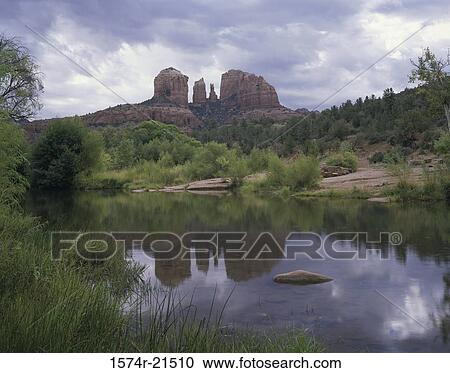 Rock formations at Cathedral Rock, Near Sedona, Arizona, USA View Large Photo Image Stock Image - Rock formations at Cathedral Rock, Near Sedona, Arizona, USA. Fotosearch