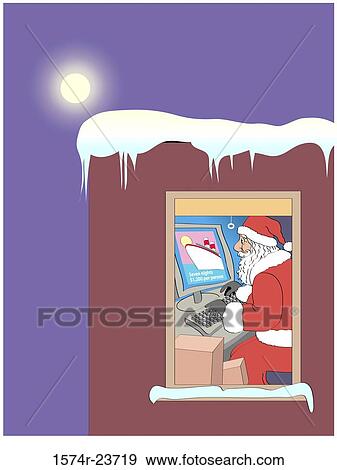 Santa's Wish Linda Braucht (20th C. American) Computer Graphics View Large Photo Image Stock Photo - Santa's Wish Linda Braucht (20th C. American) Computer Graphics. Fotosearch