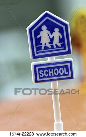 School crossing sign View Large Photo Image Stock Photo - School crossing sign. Fotosearch