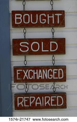 Signs suspended from chains View Large Photo Image Stock Photo - Signs suspended from chains. Fotosearch