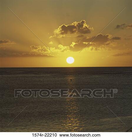 Sunset over the ocean, Guam View Large Photo Image Stock Image - Sunset over the ocean, Guam. Fotosearch