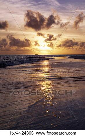 Sunset over the ocean, Maayafushi, Maldives View Large Photo Image Stock Image - Sunset over the ocean, Maayafushi, Maldives. Fotosearch