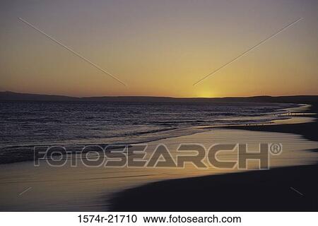 Sunset over the sea, California, USA View Large Photo Image Stock Image - Sunset over the sea, California, USA. Fotosearch
